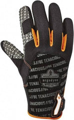 Ergodyne - Size 2XL (11) Polyester Blend Work Gloves - For Mechanic's & Lifting, Uncoated, Hook & Loop Cuff, Full Fingered, Black, Paired - Industrial Tool & Supply