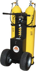 AIR Systems - SCBA/EEBA Breathing Air Bottle Cart - Use with Self-Contained Breathing Apparatus (SCBA) - Industrial Tool & Supply