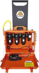 AIR Systems - 100 CFM Portable SAR Grade-D Filtration Blast-Air Cart - 8 Respirator Outlets, 1/2" Inlet, 1/4" Outlet - Industrial Tool & Supply