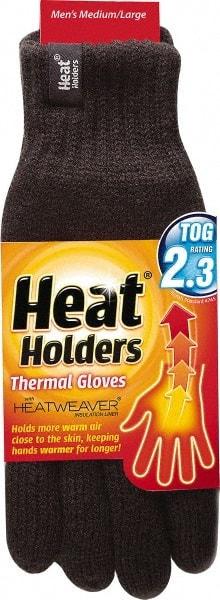 Grabber - Size M Work Gloves - For General Purpose, Uncoated, Slip-On Cuff, Full Fingered, Black, Paired - Industrial Tool & Supply