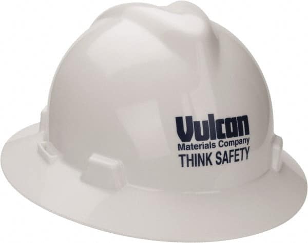 MSA - ANSI Type I Class E 4-Point Ratchet Hard Hat - Industrial Tool & Supply