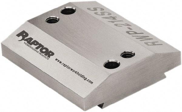 Raptor Workholding - 1-1/2" Jaw Width, 1/2" High x 2-1/2" Long x 2.2" Wide Riser - For Use with 4 & 5 Axis Workholding Systems - Industrial Tool & Supply