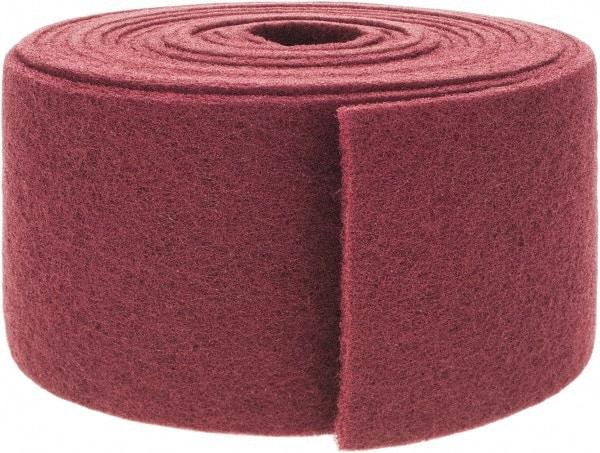 Brite Star - 30' Long x 6" Wide Nonwoven Roll - Very Fine Grade, Purple, Aluminum Oxide - Industrial Tool & Supply