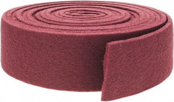 Brite Star - 30' Long x 4" Wide Nonwoven Roll - Very Fine Grade, Purple, Aluminum Oxide - Industrial Tool & Supply