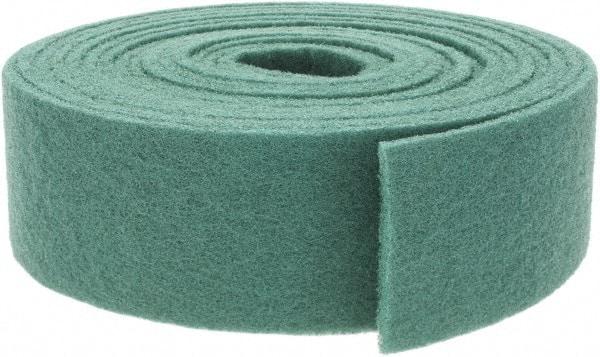 Brite Star - 30' Long x 4" Wide Nonwoven Roll - Fine Grade, Green, Aluminum Oxide - Industrial Tool & Supply