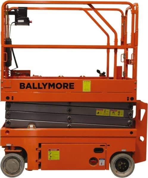 Ballymore - Cherry Pickers (Personal Lifts) Type: Drivable Mini Scissor Lift Type of Power: (4) 6 Volt Battery - Industrial Tool & Supply