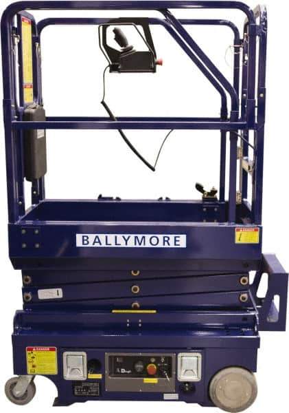 Ballymore - Cherry Pickers (Personal Lifts) Type: Drivable Mini Scissor Lift Type of Power: 12V DC - Industrial Tool & Supply