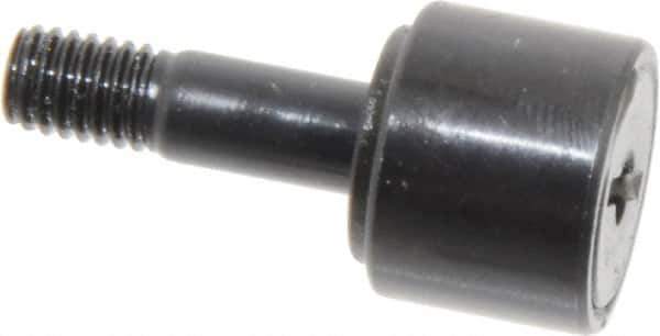 Accurate Bushing - 1/2" Roller Diam x 3/8" Width, 0.19" Stud Diam x 5/8" Length, Stud Cam Follower - Steel, 1/4" Thread Length, 10-32 Thread, 1" OAL, 970 Lb Dynamic Cap, 720 Lb Static Cap - Industrial Tool & Supply