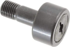 Accurate Bushing - 7/8" Roller Diam x 1/2" Width, 3/8" Stud Diam x 7/8" Length, Stud Cam Follower - Steel, 3/8" Thread Length, 3/8-24 Thread, 1-3/8" OAL, 2,140 Lb Dynamic Cap, 2,260 Lb Static Cap - Industrial Tool & Supply