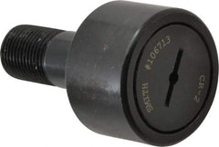 Accurate Bushing - 2" Roller Diam x 1-1/4" Width, 7/8" Stud Diam x 2" Length, Stud Cam Follower - Steel, 1" Thread Length, 7/8-14 Thread, 3-1/4" OAL, 10,370 Lb Dynamic Cap, 10,700 Lb Static Cap - Industrial Tool & Supply