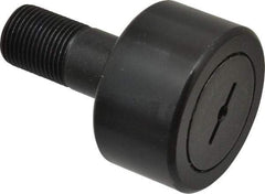 Accurate Bushing - 2-1/4" Roller Diam x 1-1/4" Width, 7/8" Stud Diam x 2" Length, Stud Cam Follower - Steel, 1" Thread Length, 7/8-14 Thread, 3-1/4" OAL, 10,370 Lb Dynamic Cap, 10,700 Lb Static Cap - Industrial Tool & Supply