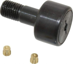 Accurate Bushing - 1" Roller Diam x 5/8" Width, 7/16" Stud Diam x 1" Length, Stud Cam Follower - Steel, 1/2" Thread Length, 7/16-20 Thread, 1-5/8" OAL, 3,030 Lb Dynamic Cap, 3,100 Lb Static Cap - Industrial Tool & Supply