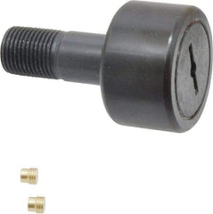 Accurate Bushing - 1-1/2" Roller Diam x 7/8" Width, 5/8" Stud Diam x 1-1/2" Length, Stud Cam Follower - Steel, 3/4" Thread Length, 5/8-18 Thread, 2-3/8" OAL, 5,560 Lb Dynamic Cap, 5,730 Lb Static Cap - Industrial Tool & Supply