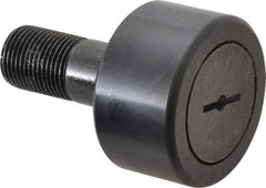 Accurate Bushing - 2-1/4" Roller Diam x 1-1/4" Width, 7/8" Stud Diam x 2" Length, Stud Cam Follower - Steel, 1" Thread Length, 7/8-14 Thread, 3-1/4" OAL, 10,370 Lb Dynamic Cap, 10,700 Lb Static Cap - Industrial Tool & Supply