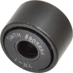 Accurate Bushing - 5/16" Bore, 1" Roller Diam x 5/8" Roller Width, Steel Yoke Cam Follower - 3,030 Lb Dynamic Load Capacity, 11/16" Overall Width - Industrial Tool & Supply