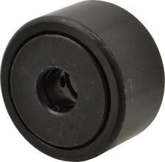 Accurate Bushing - 1/2" Bore, 1-3/4" Roller Diam x 1" Roller Width, Steel Yoke Cam Follower - 7,870 Lb Dynamic Load Capacity, 1-1/16" Overall Width - Industrial Tool & Supply