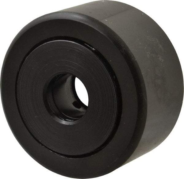 Accurate Bushing - 5/8" Bore, 2-1/4" Roller Diam x 1-1/4" Roller Width, Steel Yoke Cam Follower - 10,370 Lb Dynamic Load Capacity, 1-5/16" Overall Width - Industrial Tool & Supply