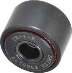 Accurate Bushing - 5/16" Bore, 1" Roller Diam x 5/8" Roller Width, Steel Yoke Cam Follower - 3,030 Lb Dynamic Load Capacity, 11/16" Overall Width - Industrial Tool & Supply