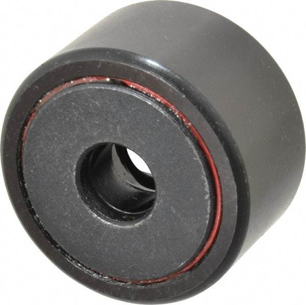 Accurate Bushing - 1/2" Bore, 1-3/4" Roller Diam x 1" Roller Width, Steel Yoke Cam Follower - 7,870 Lb Dynamic Load Capacity, 1-1/16" Overall Width - Industrial Tool & Supply