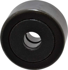 Accurate Bushing - 5/8" Bore, 2-1/4" Roller Diam x 1-1/4" Roller Width, Steel Yoke Cam Follower - 10,370 Lb Dynamic Load Capacity, 1-5/16" Overall Width - Industrial Tool & Supply