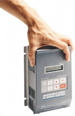 Leeson - 115/230 Volt, 1 hp, Frequency Drive, Inverter & Speed Control - 6.12" Wide x 4.22" Deep x 7-1/2" High - Industrial Tool & Supply