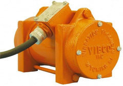 Vibco - 1 Phase, 0.3 Amp, 115 Volt, 7-1/2" Long, Electric Vibrators - 50 to 100 Lbs. Force, 60 Decibels - Industrial Tool & Supply