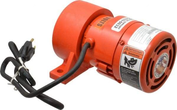 Vibco - 1 Phase, 1.7 Amp, 115 Volt, 7-1/2" Long, Electric Vibrators - 0 to 80 Lbs. Force, 50 Decibels - Industrial Tool & Supply