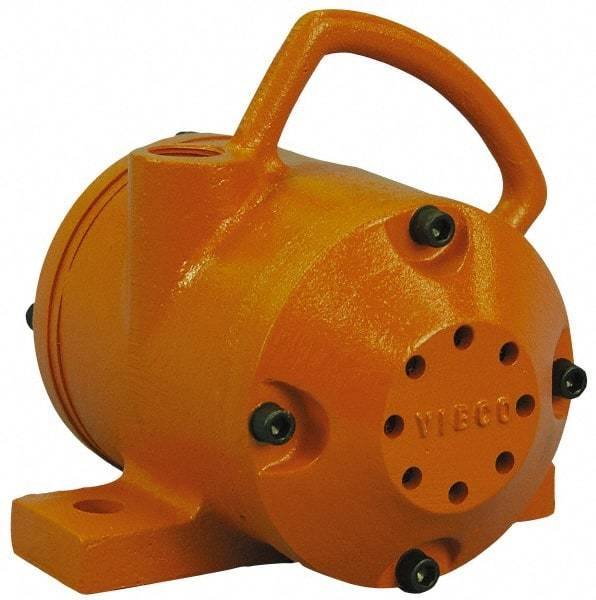 Vibco - 5,000 Lb. Force, 40 Cubic Feet per Minute, 6,000 RPM, 75 Decibel, Pneumatic Vibrator - 10-1/16" Long x 8-1/2" Wide x 9" High, 1 Port Inlet, 1 Port Outlet - Industrial Tool & Supply