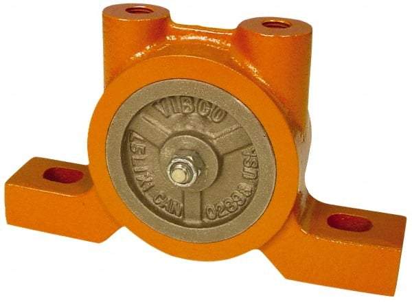 Vibco - 600 Lb. Force, 20 Cubic Feet per Minute, 6,500 RPM, 82 Decibel, Pneumatic Vibrator - 7-7/8" Long x 3-1/4" Wide x 5-7/16" High, 3/8 Port Inlet, 1/2 Port Outlet - Industrial Tool & Supply