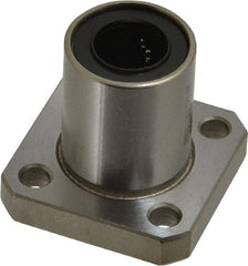 Value Collection - 1/2" ID, Square Flanged Single Linear Bearing - 7/8" OD - Industrial Tool & Supply