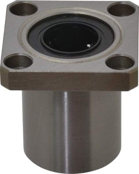 Value Collection - 5/8" ID, Square Flanged Single Linear Bearing - 1-1/8" OD - Industrial Tool & Supply