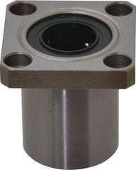 Value Collection - 5/8" ID, Square Flanged Single Linear Bearing - 1-1/8" OD - Industrial Tool & Supply