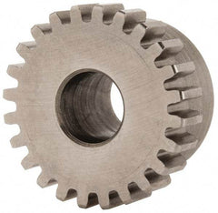 Boston Gear - 24 Pitch, 1" Pitch Diam, 24 Tooth Spur Gear - 1/4" Face Width, 3/8" Bore Diam, 0.87" Hub Diam, 14.5° Pressure Angle, Steel - Industrial Tool & Supply