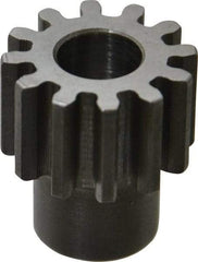 Boston Gear - 16 Pitch, 3/4" Pitch Diam, 12 Tooth Spur Gear - 1/2" Face Width, 3/8" Bore Diam, 0.56" Hub Diam, 14.5° Pressure Angle, Steel - Industrial Tool & Supply