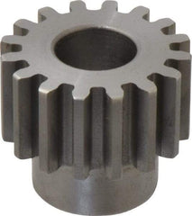 Boston Gear - 12 Pitch, 1.333" Pitch Diam, 16 Tooth Spur Gear - 3/4" Face Width, 5/8" Bore Diam, 0.99" Hub Diam, 14.5° Pressure Angle, Steel - Industrial Tool & Supply