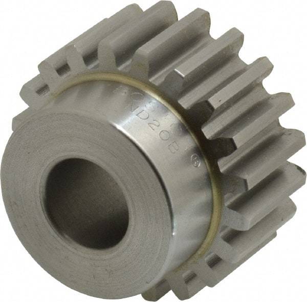Boston Gear - 12 Pitch, 1.667" Pitch Diam, 20 Tooth Spur Gear - 3/4" Face Width, 5/8" Bore Diam, 1.32" Hub Diam, 14.5° Pressure Angle, Steel - Industrial Tool & Supply