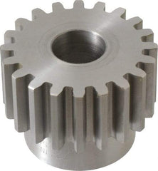 Boston Gear - 10 Pitch, 2" Pitch Diam, 20 Tooth Spur Gear - 1" Face Width, 3/4" Bore Diam, 1.62" Hub Diam, 14.5° Pressure Angle, Steel - Industrial Tool & Supply