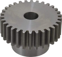 Boston Gear - 10 Pitch, 3" Pitch Diam, 30 Tooth Spur Gear - 1" Face Width, 3/4" Bore Diam, 2.02" Hub Diam, 14.5° Pressure Angle, Steel - Industrial Tool & Supply