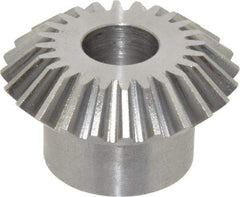Boston Gear - 16 Pitch, 1-1/2" Pitch Diam, 24 Tooth Miter Gear - 0.32" Face Width, 1/2" Bore Diam, 1" Hub Diam, 20° Pressure Angle, Steel - Industrial Tool & Supply
