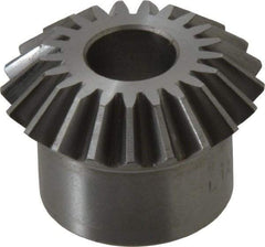 Boston Gear - 12 Pitch, 1-3/4" Pitch Diam, 21 Tooth Miter Gear - 0.4" Face Width, 5/8" Bore Diam, 1.38" Hub Diam, 20° Pressure Angle, Steel - Industrial Tool & Supply