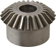 Boston Gear - 8 Pitch, 3" Pitch Diam, 24 Tooth Miter Gear - 0.68" Face Width, 1" Bore Diam, 2-1/2" Hub Diam, 20° Pressure Angle, Steel - Industrial Tool & Supply