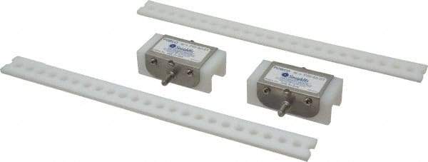 Made in USA - Chain Size 40, Polyethylene, Floating Roller Chain Tensioner - 3" Long - Industrial Tool & Supply