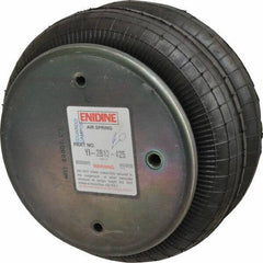 Value Collection - 100 psi Actuation: 2,905 Lb Ext, 9,480 Lb Compr, 3/8-16 & 3/8-16, 7.6" Stroke Len, Bellow Double Convolute Air Spring - 11.1" Extended Height, 3-1/2" Compressed Height, 13" Max OD at 100 psi, 915 to 7,205 Lb Capacity - Industrial Tool & Supply