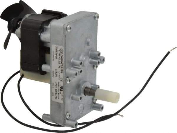 Made in USA - 115 Volt, 2 RPM, 1700:1 Gear Ratio, ESP Gearmotor - 200 Torque - Industrial Tool & Supply