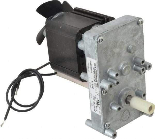 Made in USA - 115 Volt, 5 RPM, 680:1 Gear Ratio, ESP Gearmotor - 250 Torque - Industrial Tool & Supply