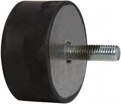 Tech Products - 1815 Lb Capacity, 1/2-13 Plate/Stud Vibration Isolator - 3-1/8" Diam, 1-1/2" High - Industrial Tool & Supply