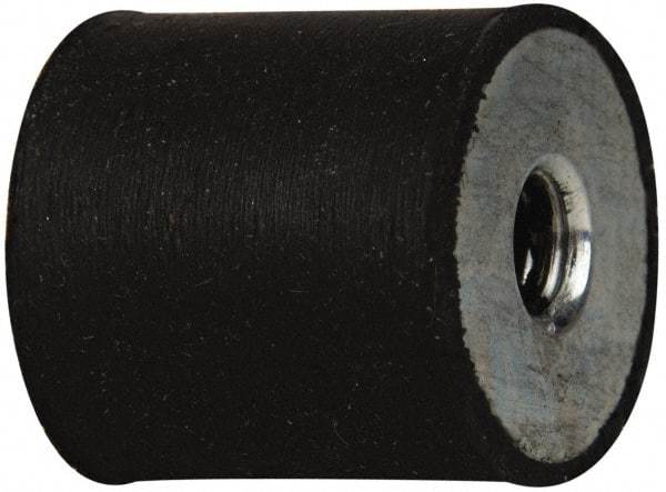 Tech Products - 25 Lb Capacity, 5/16-18 Plate/Plate Vibration Isolator - 1" Diam, 1" High - Industrial Tool & Supply