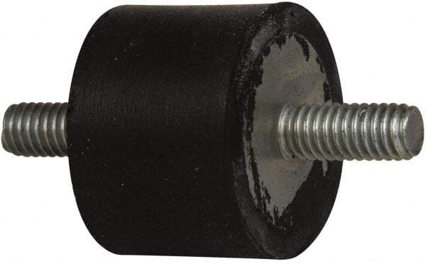 Tech Products - 47 Lb Capacity, 5/16-18 Stud/Stud Vibration Isolator - 1-3/8" Diam, 1" High - Industrial Tool & Supply