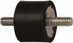 Tech Products - 96 Lb Capacity, 5/16-18 Stud/Stud Vibration Isolator - 1-3/8" Diam, 1" High - Industrial Tool & Supply