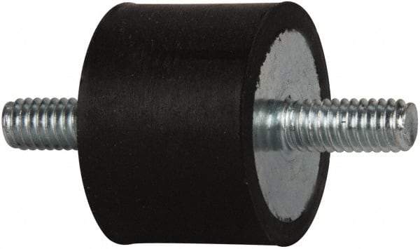 Tech Products - 125 Lb Capacity, 5/16-18 Stud/Stud Vibration Isolator - 1-3/8" Diam, 1" High - Industrial Tool & Supply